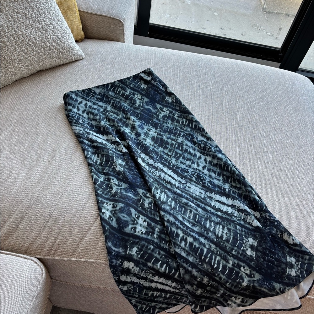 Babaton Blue Midi Slip Skirt Size 4